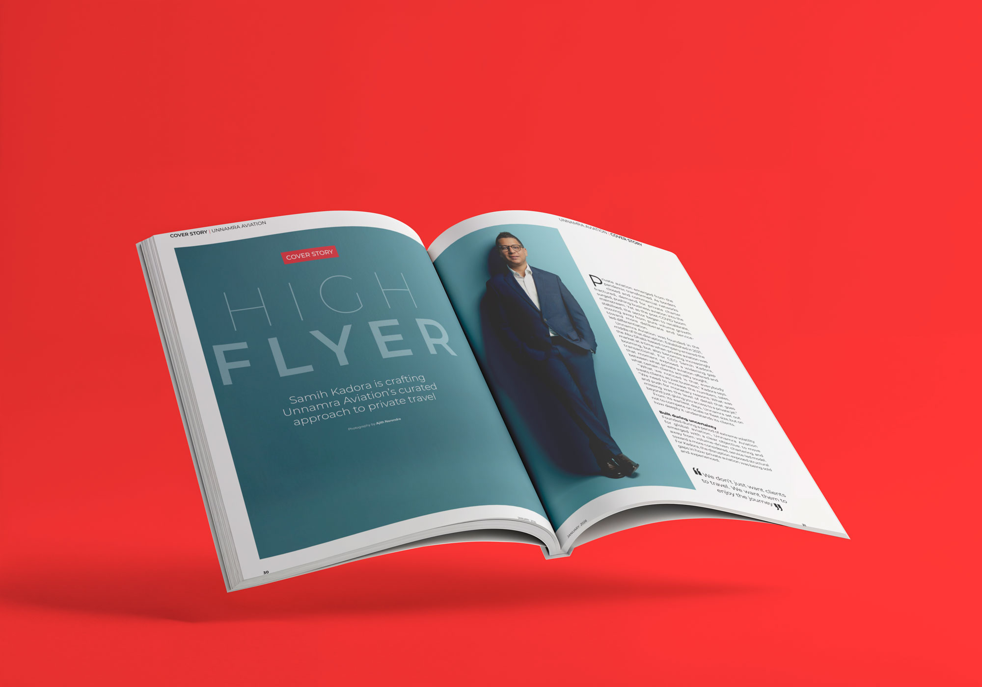 Magazine insider page